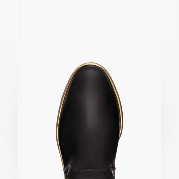 NWOB Kate Spade Sedgewick Rain Boots water resistant Round Toe heels Sz 7 black - Picture 4 of 10